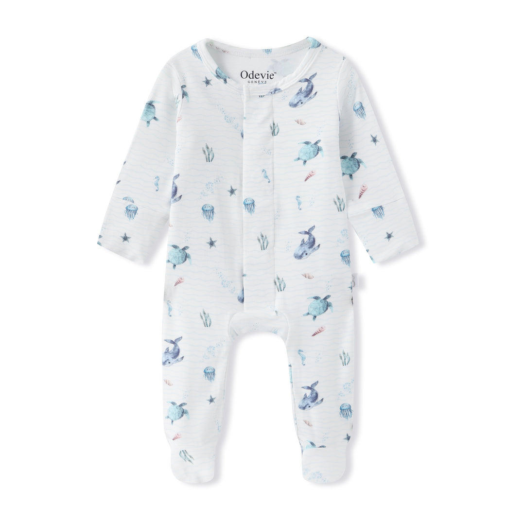 Bamboo Baby Pyjama Sleepsuit - Le Bleu