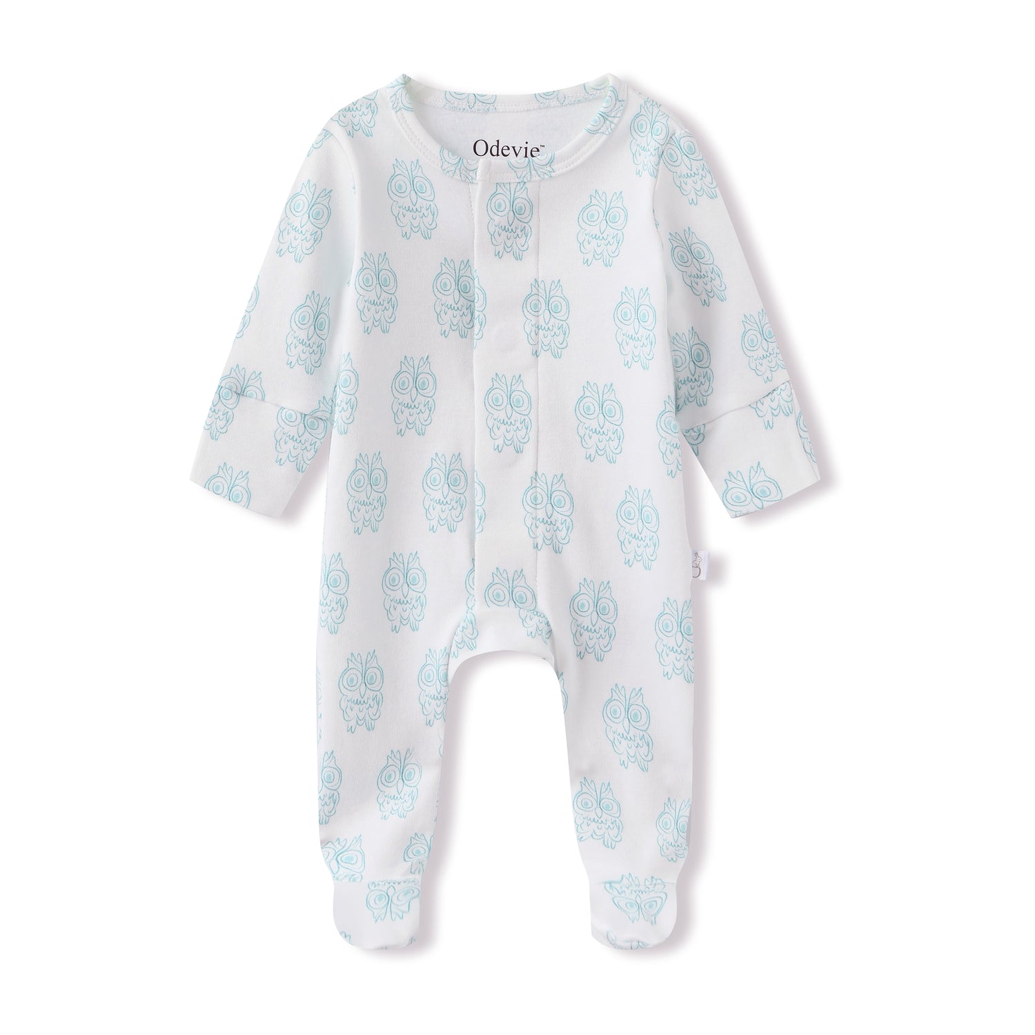 Pyjama Sleepsuit - Petite Chouette Green