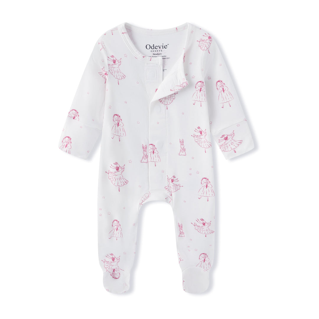 Bamboo Pyjama Sleepsuit - Princesse Rose