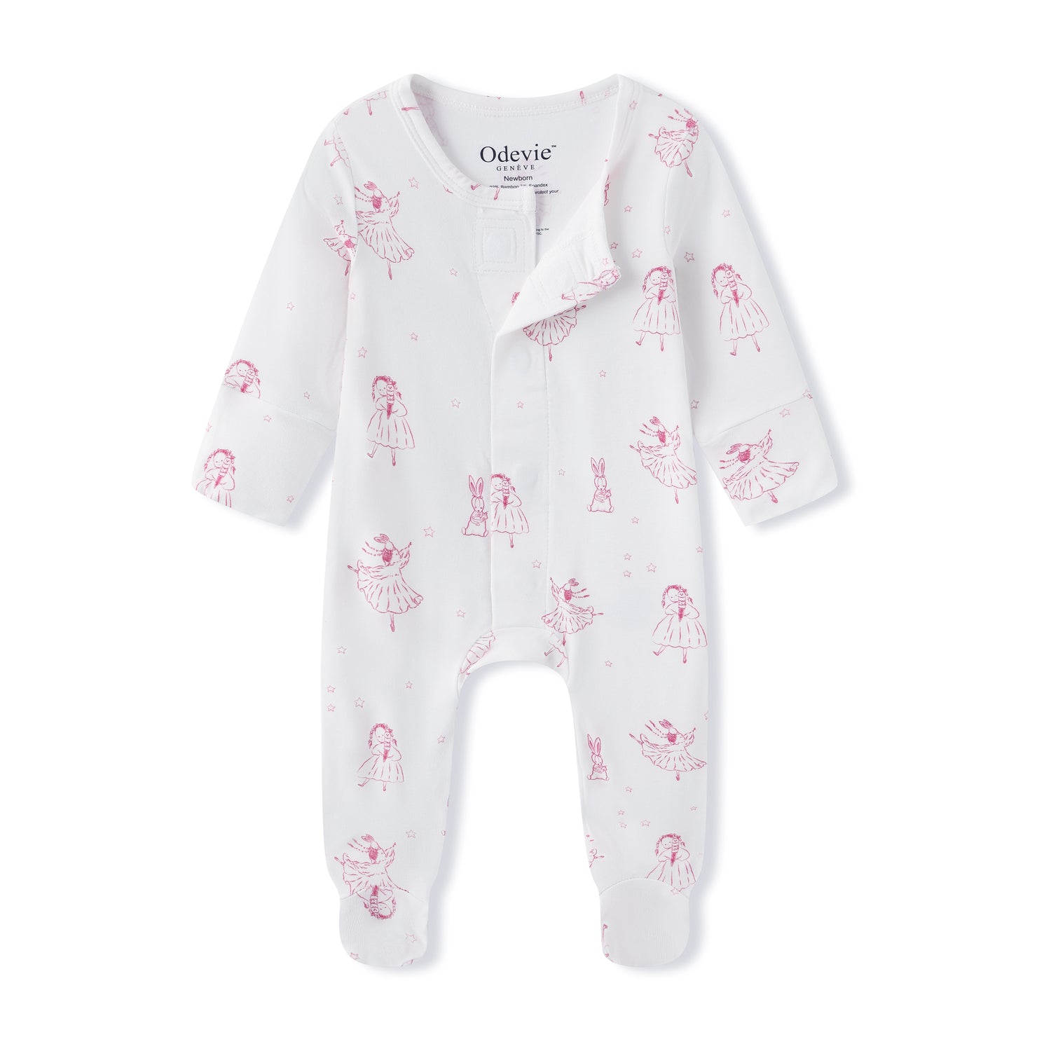 Bamboo Pyjama Sleepsuit - Princesse Rose