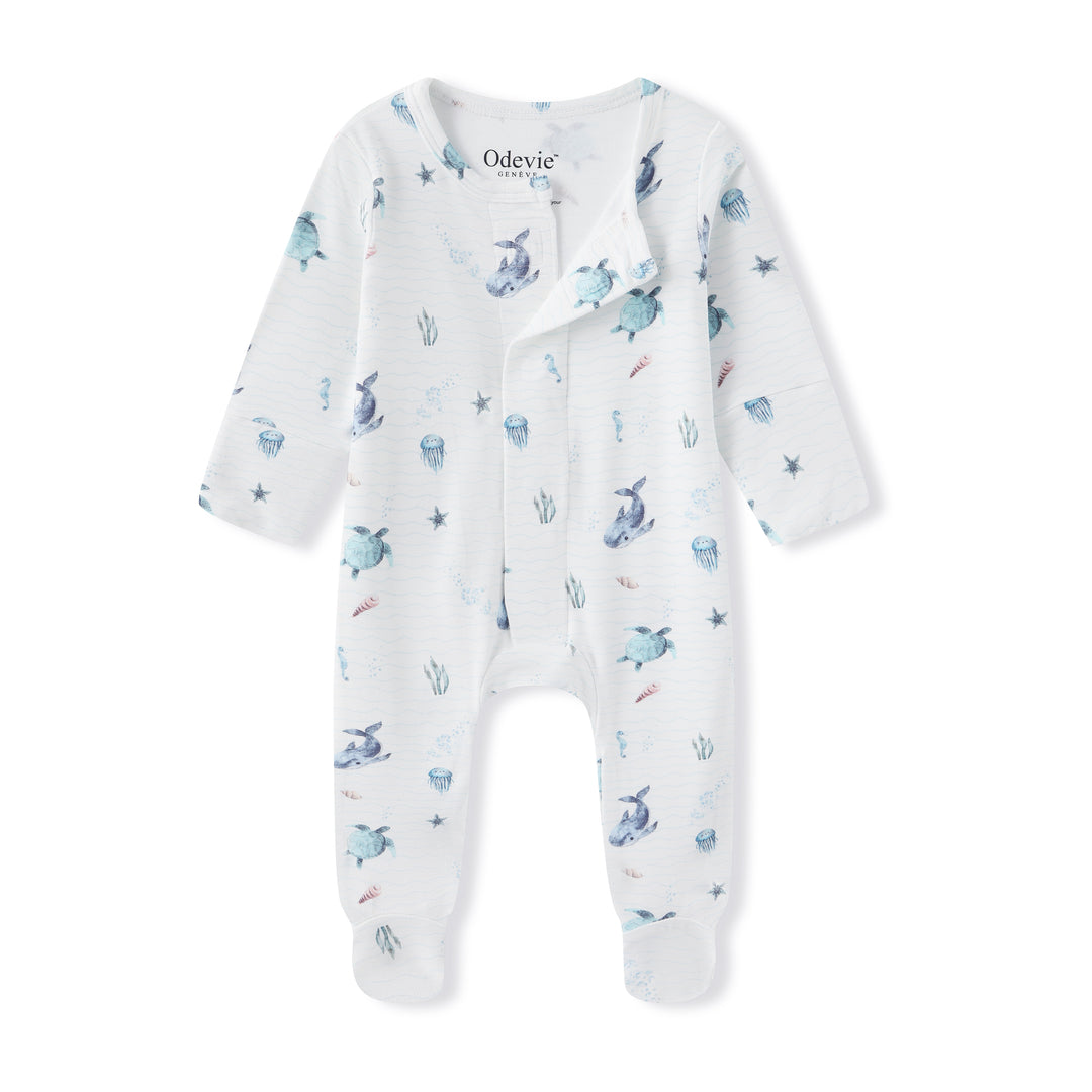 Bamboo Baby Pyjama Sleepsuit - Le Bleu